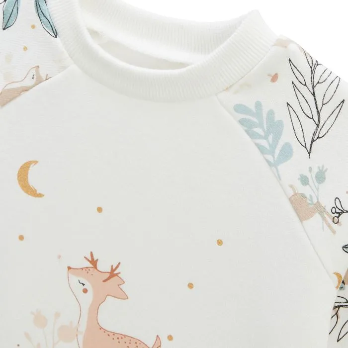 Sweat-shirt bébé - Alma - Écru - Manches longues - Col arrondi - STANDARD 100 by OEKO-TEX-2