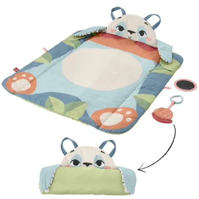 Fisher-Price-Panda à Rouler-Tapis d’éveil avec 2 jouets HKD65-0