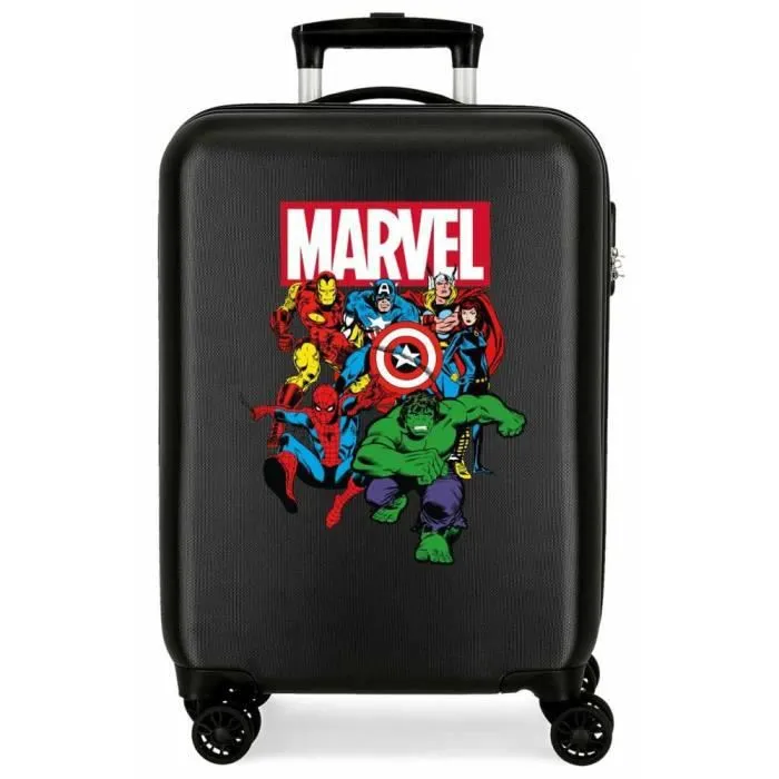 Valise cabine - MARVEL - Sky Avengers - Noir - 4 roues - ABS léger et résistant-0