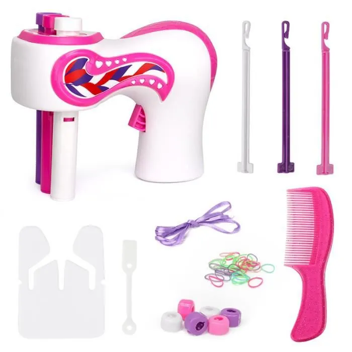 Toy coiffeur,No Box--Machine à tresser électrique automatique pour filles, bricolage de cheveux, rouleau à tricoter torsadé, outils