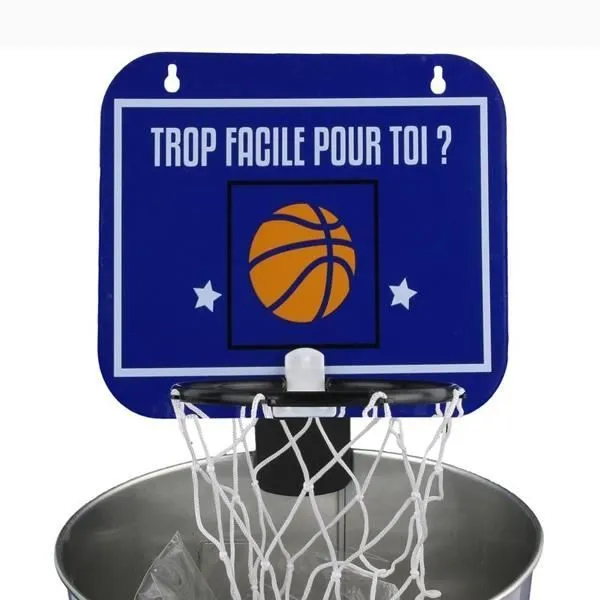 Panier de Basket - Bureau - Fixation pince - Couleur aléatoire - Cadeau insolite - Multisport-2