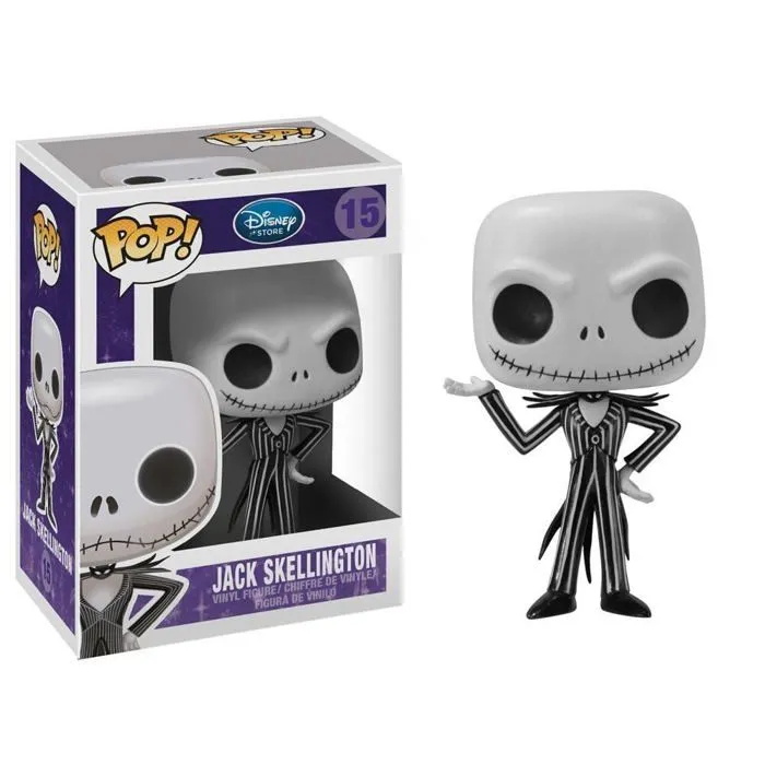 Figurine - Funko Pop! - L'Etrange Noël de Monsieur Jack - Jack Skellington - Noir et gris - 10 cm-1
