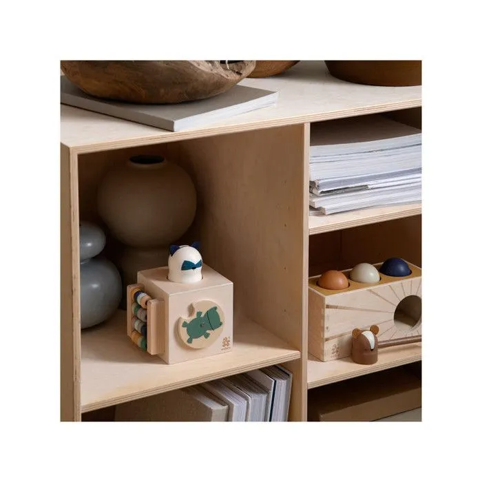 Cube d'activités bébé en bois Woodland - Sebra-1