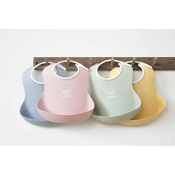 BABYBJÖRN Bavoir, lot de 2, Vert pastel/Rose pastel-1