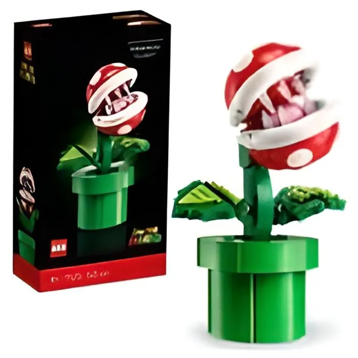 LEGO Super Mario 71426 Plante Piranha, Figurine Articulée avec Tube et 2 Pièces, Maquette pour Adultes, Idée Cadeau-0