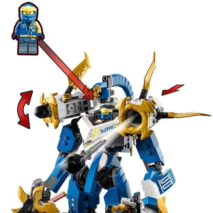 LEGO® NINJAGO 71785 Le Robot Titan de Jay, Jouet pour Enfants, avec Minifigurines et Arbalète-4