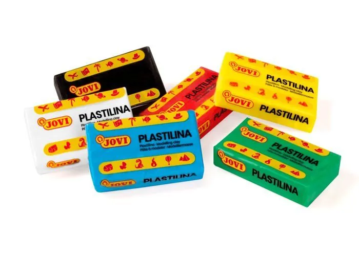 Jovi - P70/24B - Pâte à modeler - Coffret de 24 pastilles de 50 grammes, couleurs assorties basiques, sans gluten ()-1