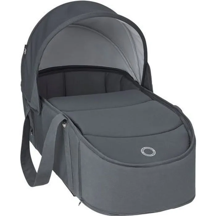 BEBE CONFORT Nacelle souple Laika, de la naissance à 6 mois, Légère et Pliable, Essential Graphite-0