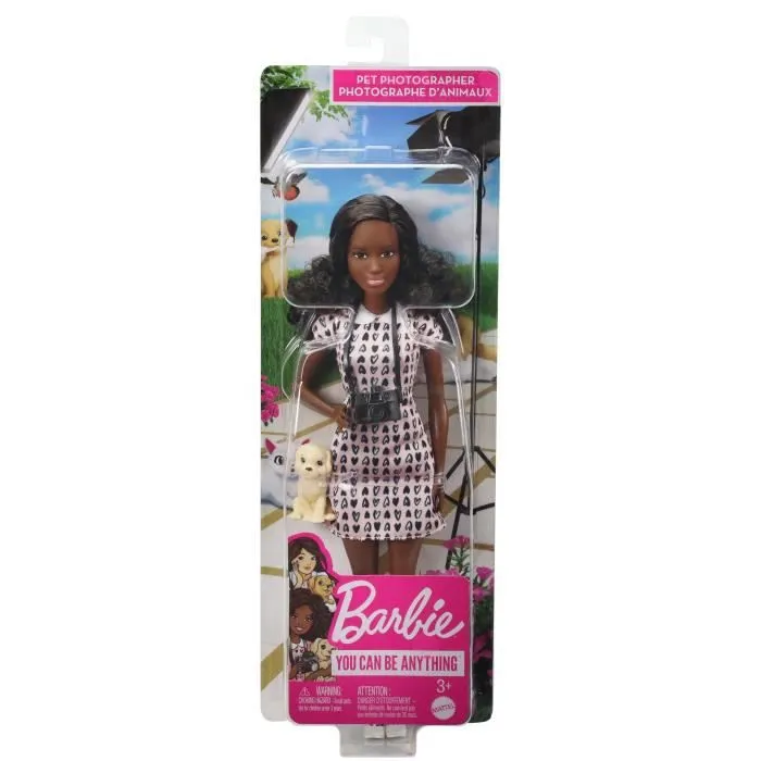 Barbie - Métier Photographe Animalier - Poupée-4