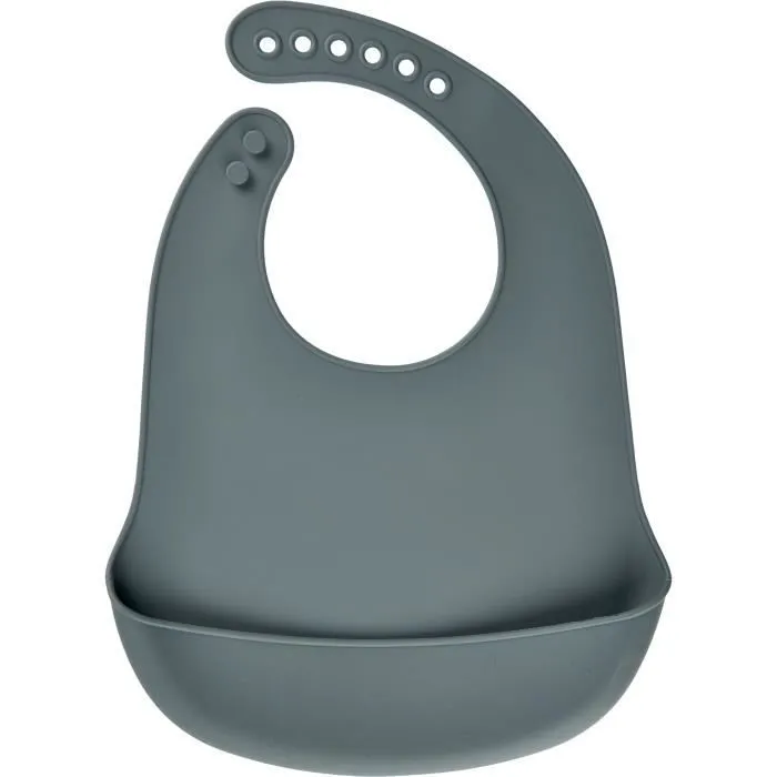 CeLaVi bavoirs en silicone gris/bleu pétrole taille unique 2 pièces-2
