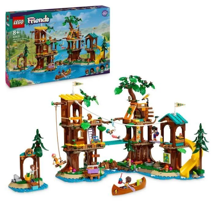 LEGO® Friends 42631 La cabane dans l’arbre de la base de loisirs -Jeu créatif pour enfants-0