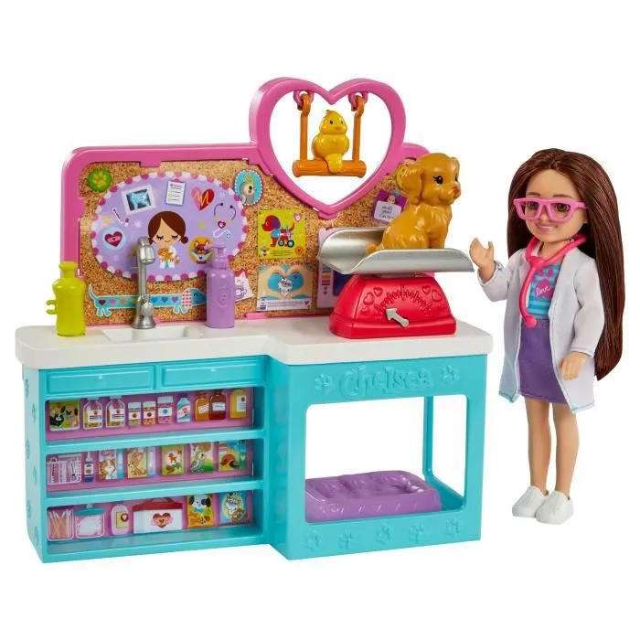 Barbie - Clinique Vétérinaire Chelsea - Poupée - 3 ans et +-1