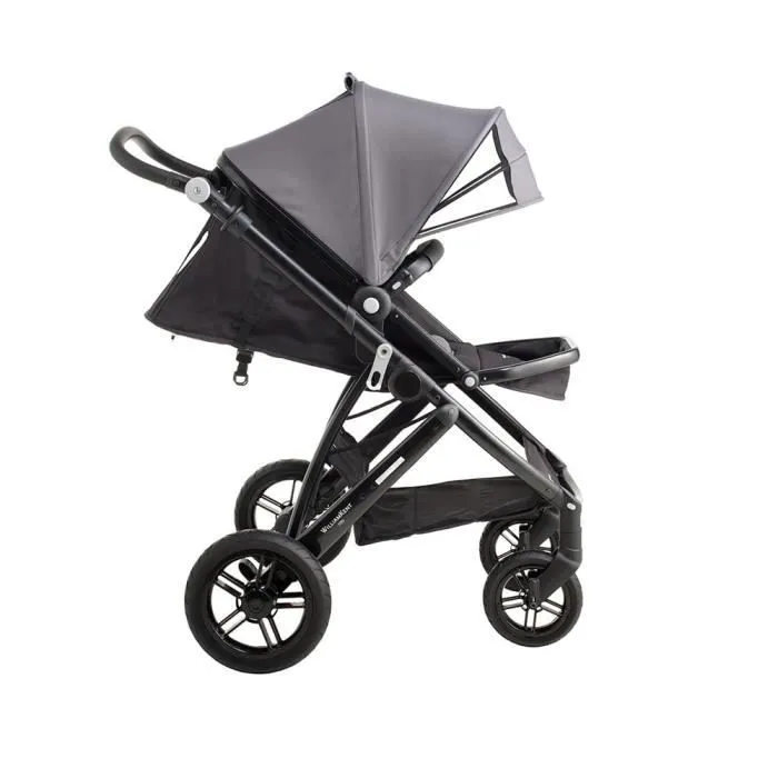 Poussette Dragon - WILLIAM KENT 1733 - Gris - 6 mois à 22 kg - Compact - Sac et adapteur inclus-0