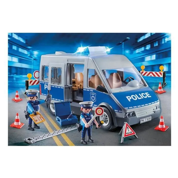 PLAYMOBIL 9236 - City Action - Fourgon de Police avec Matériel-2