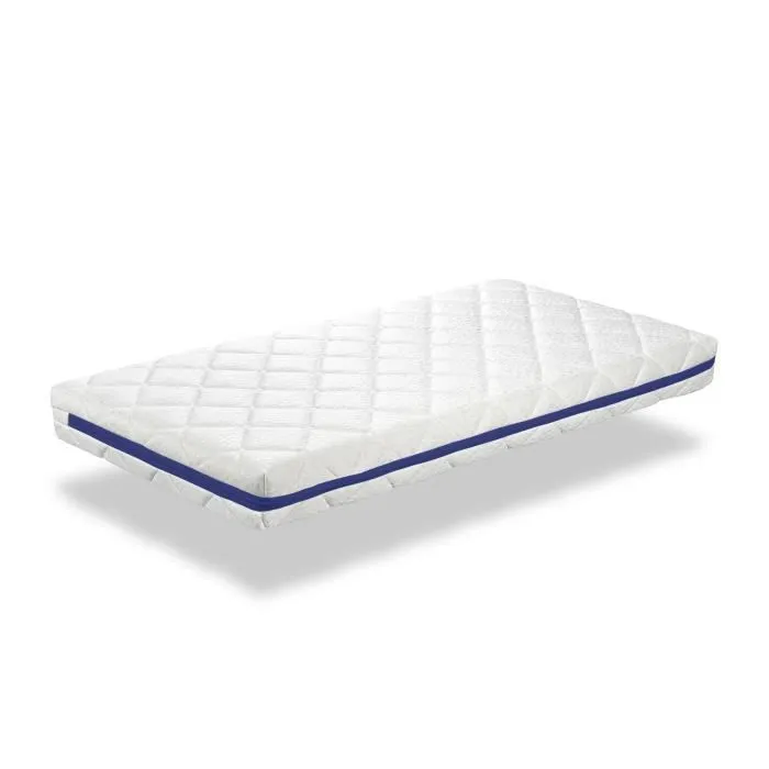 Matelas bebe 60X120 HERMES mousse, Epaisseur 11 CM, Respirante et Dehoussable. Fermete ideale pour les enfants-0