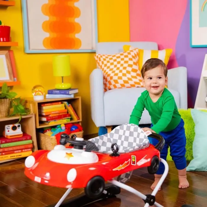 BRIGHT STARTS Trotteur 3 en 1, petit bolide, 3 modes de jeux évolutifs, rouge-3