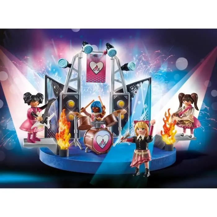 PLAYMOBIL 71042 Groupe de rock, Promo pack musiciens, City Life L'école, Dès 4 ans-1