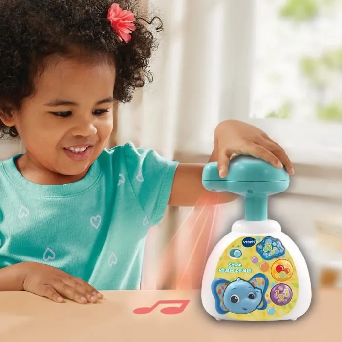 Jeu de Bain - VTECH BABY - P'tit Savon Lumi Pousse-Pousse - Bulles Lumineuses - Musique - Chiffres et Couleurs-1
