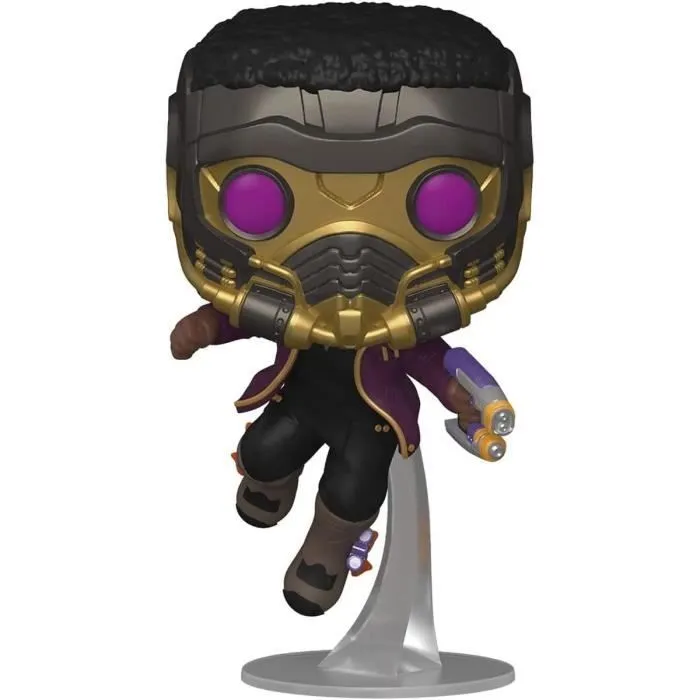 Figurine Funko Pop! Marvel Studios : What if…? - T'Challa Star-Lord-1