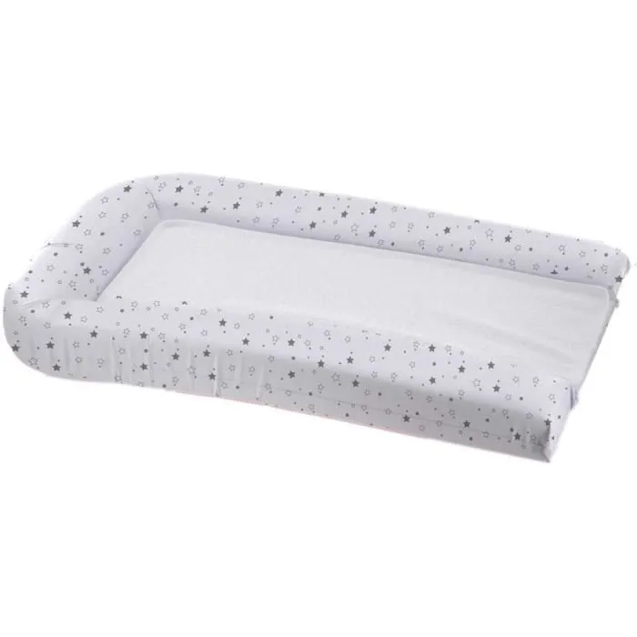 Matelas à langer avec éponges amovibles - blanc / gris - 42 x 70 cm-1