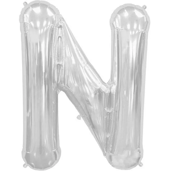 Ballon alphabet - Northballoons - N - Aluminium - 16'' - Non gonflé-0