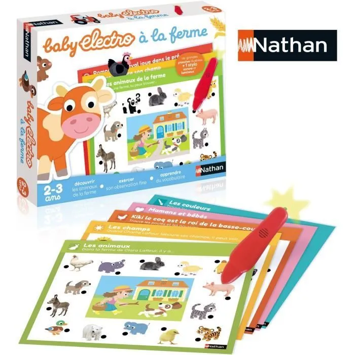 Jeu éducatif électronique - NATHAN - Baby Electro Animaux de la ferme - Pour enfants dès 2 ans-0