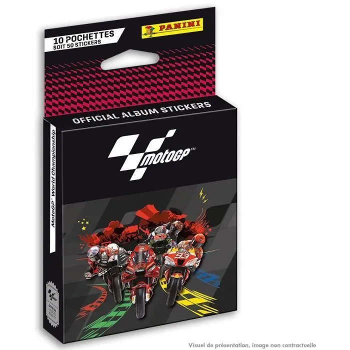 Stickers Moto GP - Collection Panini - Blister 10 pochettes-0
