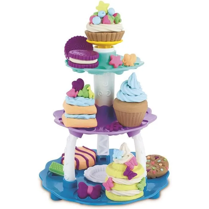 Jeu de pâte à modeler Play-Doh Patisseries en folie - E2387EU5 - 8 couleurs et variété d'outils-2