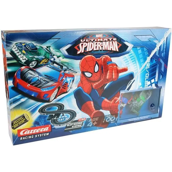 Slot Racing - Carrera - Marvel Ultimate Spider-Man 1:43 - 2.4m Track Set - Pour enfants - Mixte-0