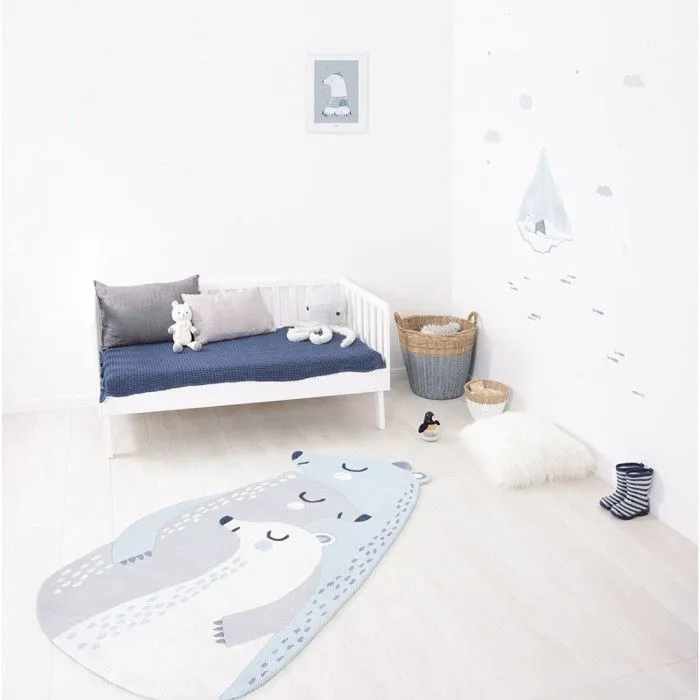 Tapis Lilipinso 100% Coton Les 3 Ours 90 x 170 cm-2