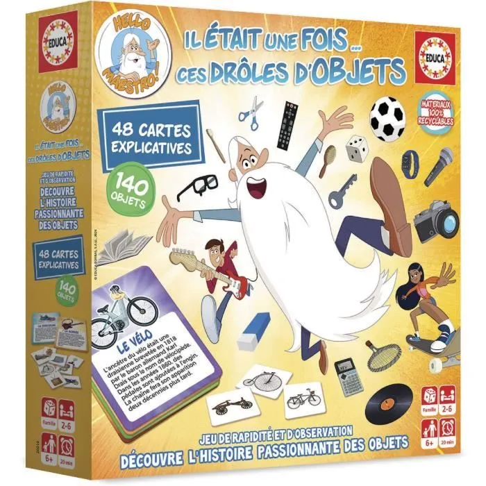Jeu de rapidité - EDUCA - Il Était Une Fois... Ces Drôles d'Objets - Observation et découverte historique dès 6 ans-0