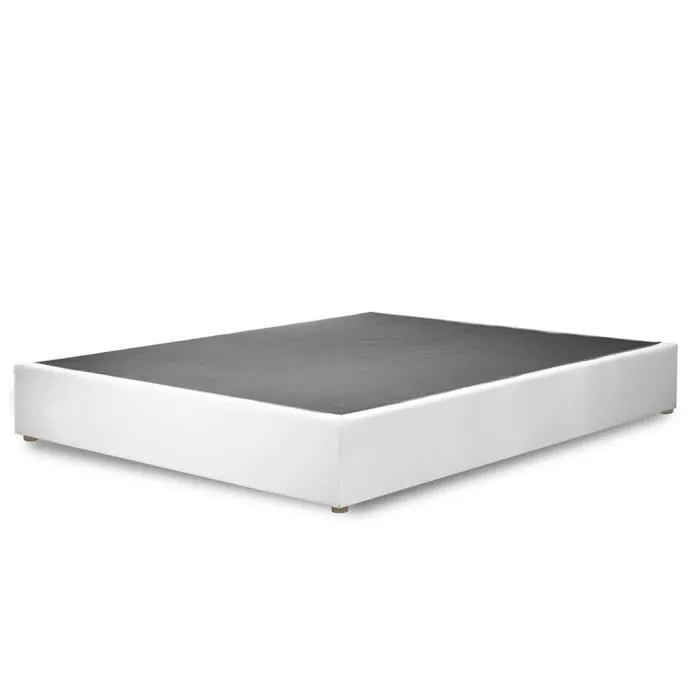 Lit Sophia Simili Cuir Blanc Sampur | 180 X 200 cm | Confort Optimal, Design et Qualité | Cadre Solide, Lattes Flexibles Résistantes-1