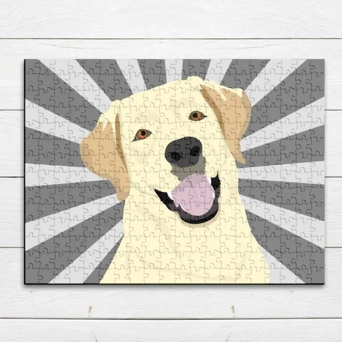 Puzzle Classique - FABULOUS - Labrador Gros Chien Blanc Art Dessin - 280 Pièces - Adulte - Intérieur - Mixte-3