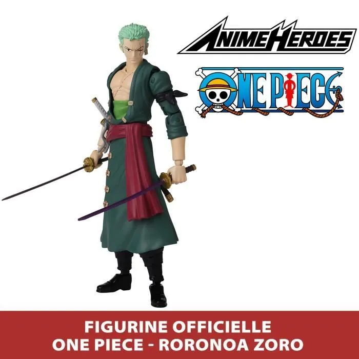 Figurine Anime Heroes 17 cm - Roronoa Zoro - BANDAI One Piece-1