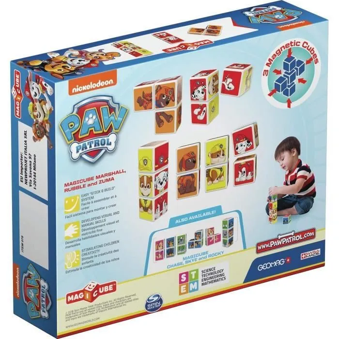 Magicube - Pat' Patrouille Personnages (3 Cubes) - Marcus - Ruben - Zuma-1