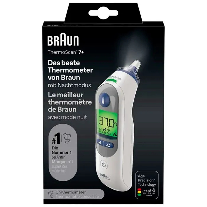 Braun Thermoscan 7+ Thermomètre Auriculaire IRT 6525WE-0
