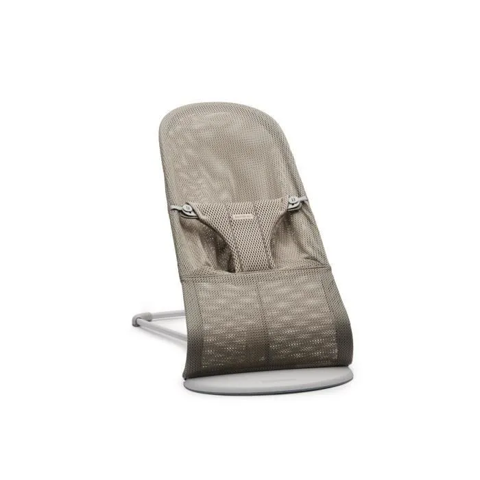 Transat Bliss - BABYBJÖRN - Cadre Gris Clair - Mesh - Gris-beige - Pliable - Evolutif - Bébé-0