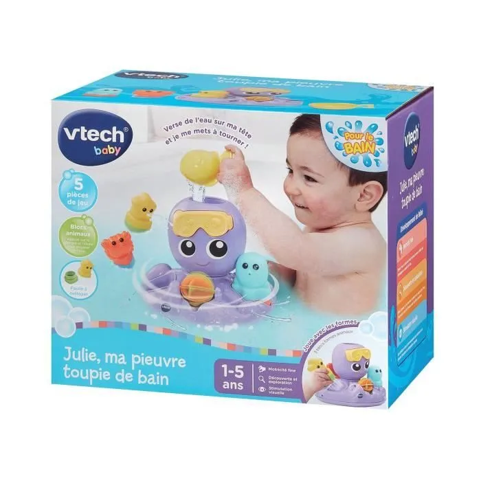 VTECH JULIE, MA PIEUVRE TOUPIE DE BAIN-5