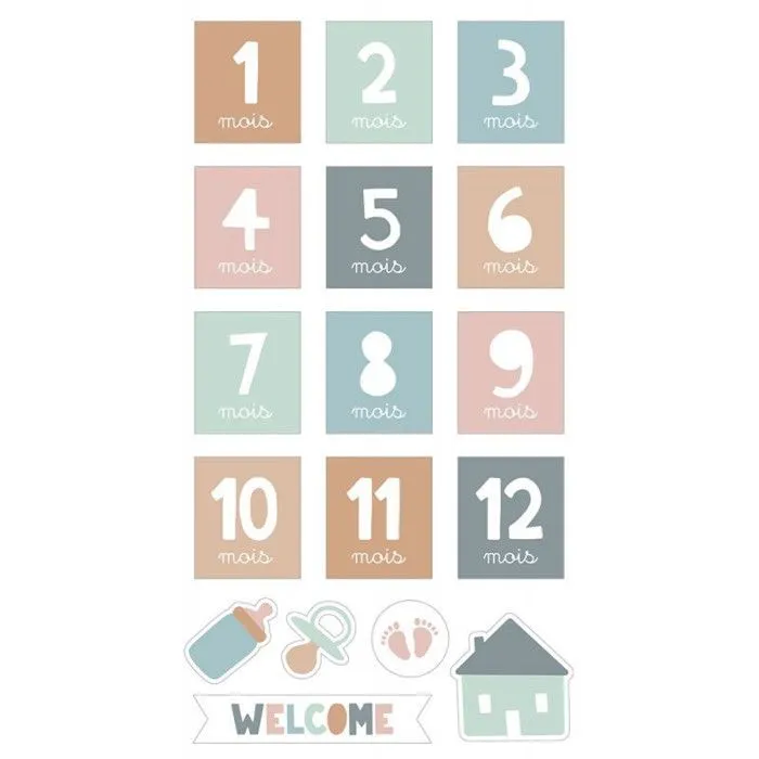 Stickers - Artemio - Jolies Comptines - 17 stickers puffies - Scrapbooking - Activités créatives-1
