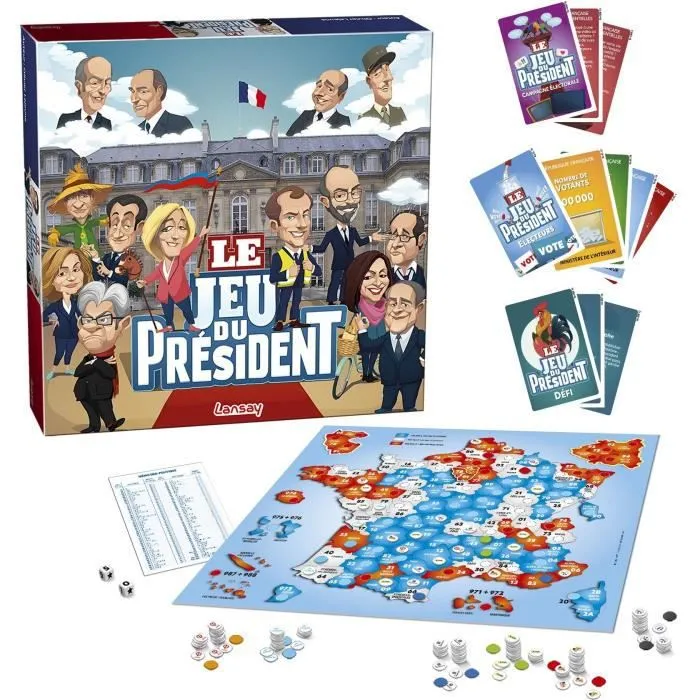 LANSAY - LE JEU DU PRÉSIDENT – Jeu de société - 2 à 6 joueurs - Dès 16 ans-0