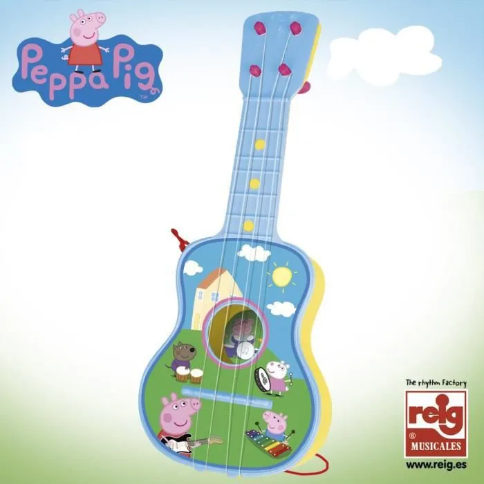 Guitare 4 Cordes Peppa Pig - PEPPA PIG - En Boite - Fille - A partir de 3 ans-0