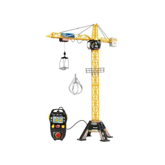 Mega Grue Radiocommandée - SMOBY - Mega Grue Dickie - 120cm - Jaune et Noir-0