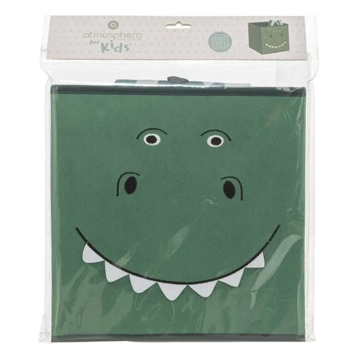 Boîte de rangement "Dinosaure" H29cm vert foncé - Vert foncé - Atmosphera createur d'interieur-1