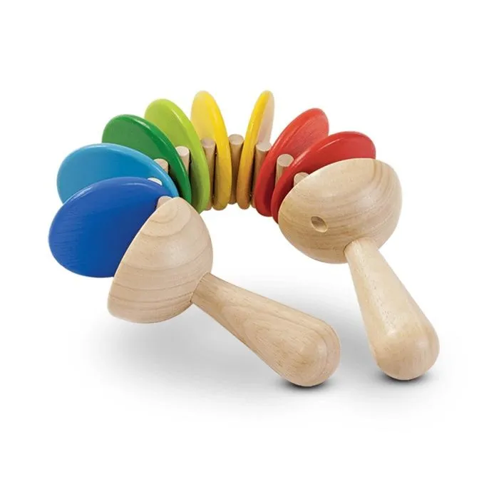 Jeu en bois - PLAN TOYS - Claquette - Mixte - 18 mois - Rouge-1