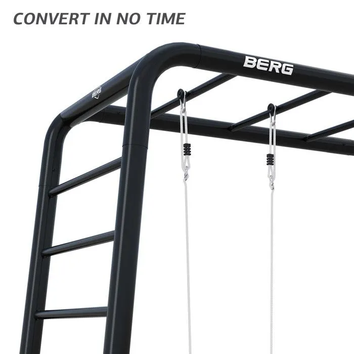 Aire de Jeux - BERG - Playbase 3 en 1 - Balançoire de nid - Extérieur - Noir-1