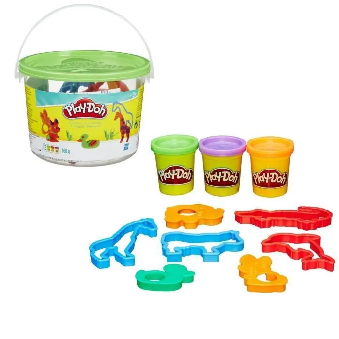 PLAY-DOH - Pâte à modeler - Mini Baril (1 pot aléatoire) - Multicolore - 3 ans et plus-1