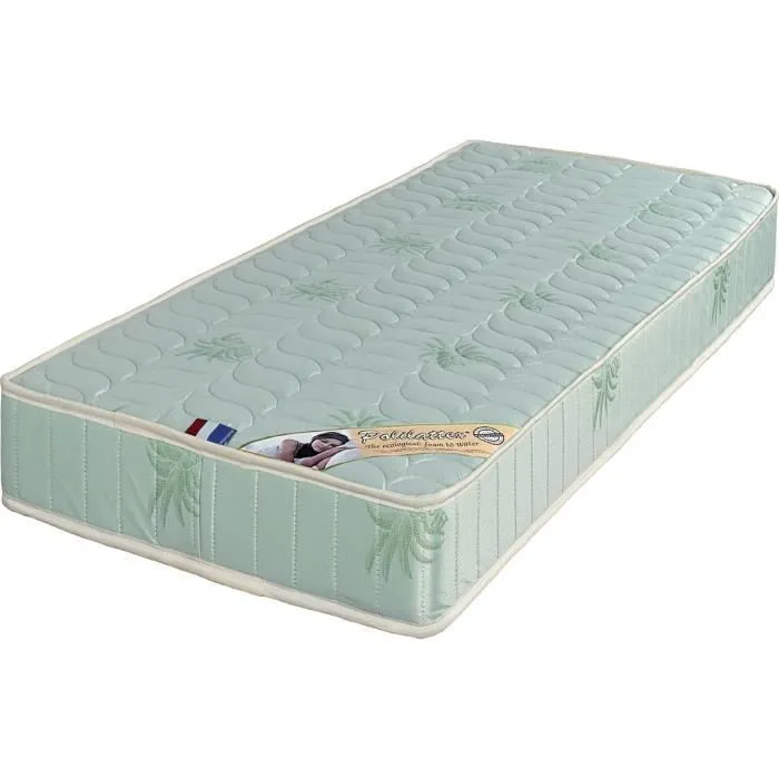 Literie -Matelas 100x200 x 19,5 cm - Très Ferme - Tissu a l'Aloe Vera - Mousse Poli Lattex Haute Résilience - hypoallergénique-0