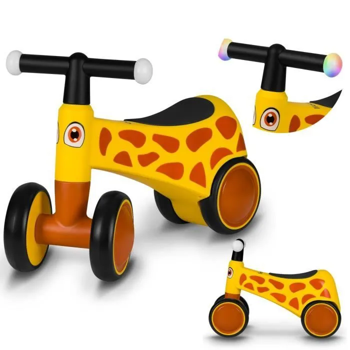 Draisienne à 4 Roues EVA - LIONELO Sammy - Vélo enfant - Jaune - Ergonomique-0