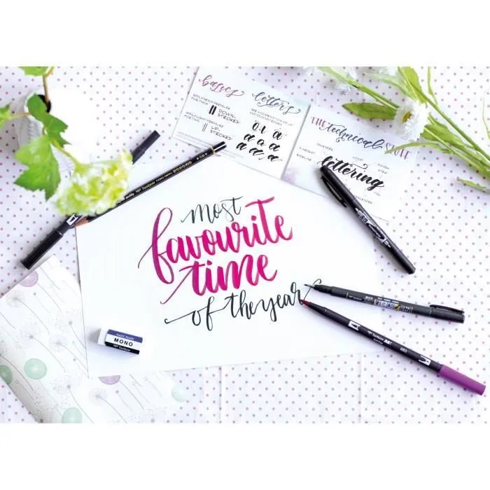 TOMBOW Assortiment de 6 feutres ABT -Couleurs pastelles.-4