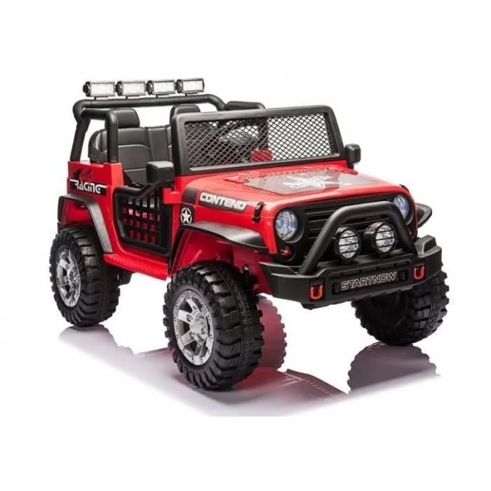 Voiture électrique 2 places Jeep XMX618 Rouge Métallisée - Pack Luxe-0
